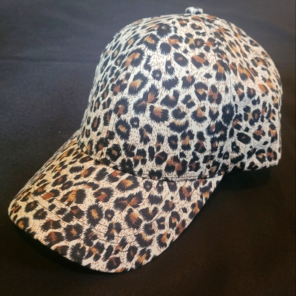 Animal print ball cap